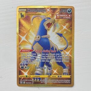 Pokemon Houndoom Gold Secret Rare